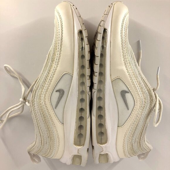Nike Air Max 97 Cream White Unisex Sneakers Runners M7 W8.5 - Picture 4 of 11